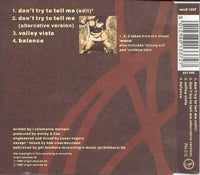 Wendy & Lisa: Don't Try To Tell Me 4-Track Maxi-Single