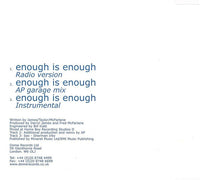 Dennis Taylor: Enough Is Enough 3-Track Maxi-Single