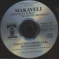 Makaveli: White Man'z World / Me And My Girlfriend 3-Track Promo w/ Back Artwork