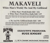 Makaveli: White Man'z World / Me And My Girlfriend 3-Track Promo w/ Back Artwork