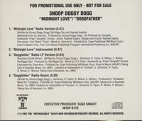 Snoop Doggy Dogg: Midnight Love / Doggfather 4-Track Promo w/ Back Artwork