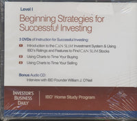 Beginning Strategies For Successful Investing: IBD Home Study Program Level 1 4-Disc Set