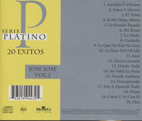 Jose Jose: Serie Platino: 20 Exitos Vol. 2