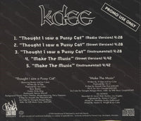 K-Dee: Thought I Saw A Pussy Cat 5-Track Promo w/ Back Artwork