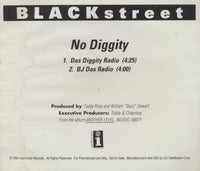 Blackstreet: No Diggity 2-Track Promo w/ Back Artwork & Damaged Artwork