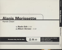 Alanis Morissette: Hands Clean 2-Track Promo w/ Back Artwork