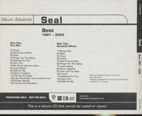 Seal: Best 1991-2004: The Hits / Acoustic Album 2-Disc Set Advance Promo w/ Back Artwork