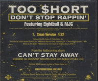Too $hort: Don't Stop Rappin' 1-Track Promo w/ Hype Sticker