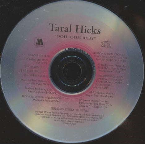 Taral Hicks: Ooh, Ooh Baby 5-Track Promo w/ No Artwork