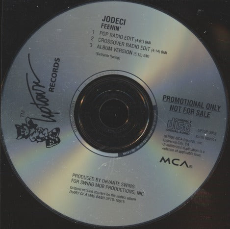 Jodeci: Feenin' 3-Track Promo w/ No Artwork