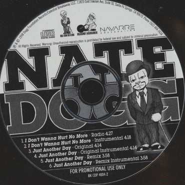 Nate Dogg: I Don't Wanna Hurt No More / Just Another Day 6-Track Promo w/ Back Artwork