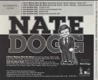 Nate Dogg: I Don't Wanna Hurt No More / Just Another Day 6-Track Promo w/ Back Artwork