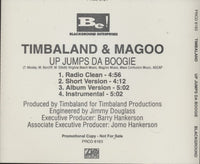Timbaland & Magoo: Up Jumps Da Boogie 4-Track Promo w/ Back Artwork