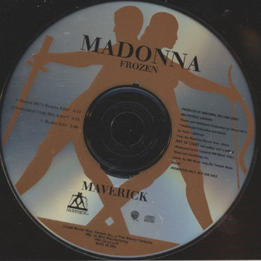 Madonna: Frozen 3-Track Promo w/ Back Artwork
