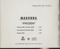 Madonna: Frozen 3-Track Promo w/ Back Artwork