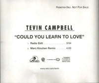 Tevin Campbell: Could You Learn To Love 2-Track Promo w/ Hype Sticker & Cracked Case