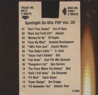 Spotlight On Hits: Pop Vol. 20 14-Track Promo w/ Jukebox Sheet