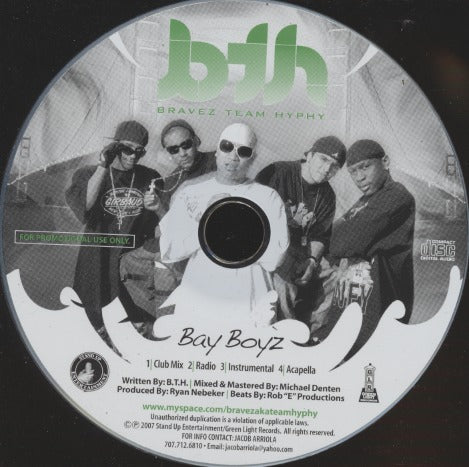 Bravez Team Hyphy: Bay Boyz 4-Track Promo w/ No Artwork