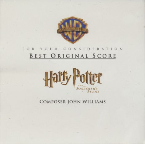 Harry Potter And The Sorcerer's Stone: Best Original Score 19-Track FYC Promo w/ Front Artwork