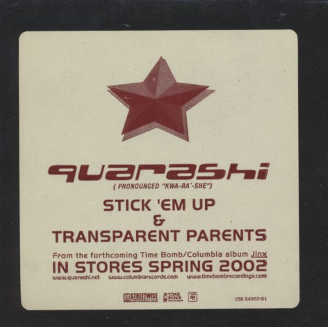 Quarashi: Stick 'Em Up & Transparent Parents 2-Track Promo