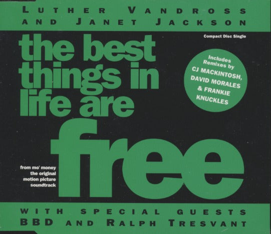 Luther Vandross & Janet Jackson: The Best Things In Life Are Free 3-Track Maxi-Single