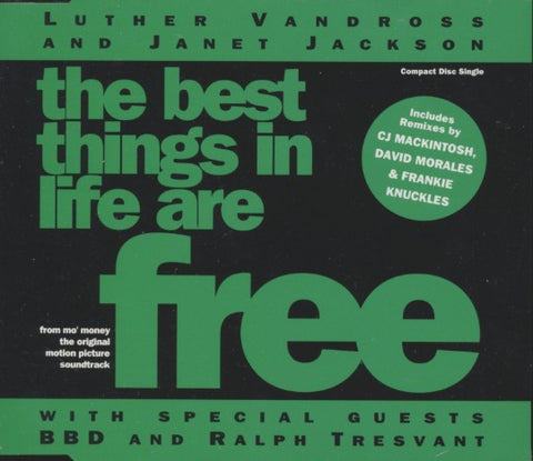 Luther Vandross & Janet Jackson: The Best Things In Life Are Free 3-Track Maxi-Single