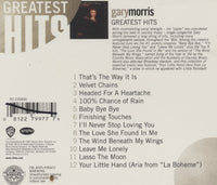 Gary Morris: Greatest Hits w/ Case Slip & Promo Stamped Artwork