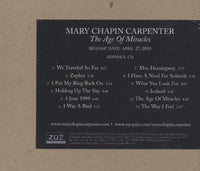 Mary Chapin Carpenter: The Age Of Miracles Advance Promo