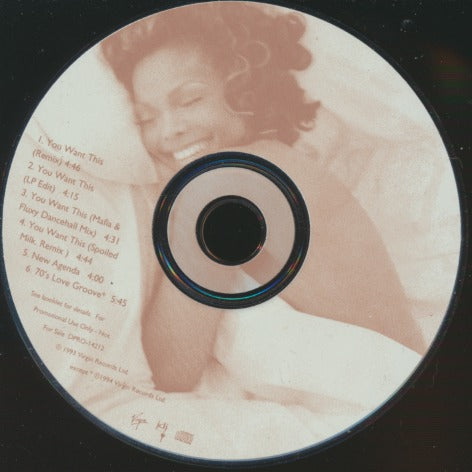 Janet Jackson: You Want This 6-Track Promo w/ Back Artwork