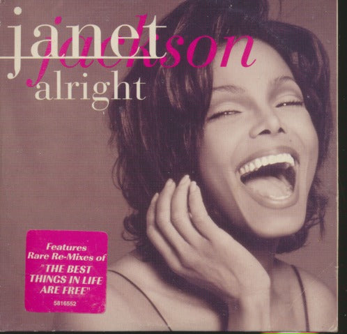 Janet Jackson: Alright 4-Track Australia Maxi-Single w/ Hype Sticker