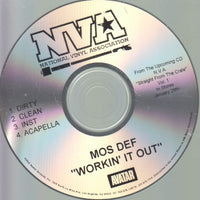 Mos Def: Workin' It Out 4-Track Promo w/ Back Artwork