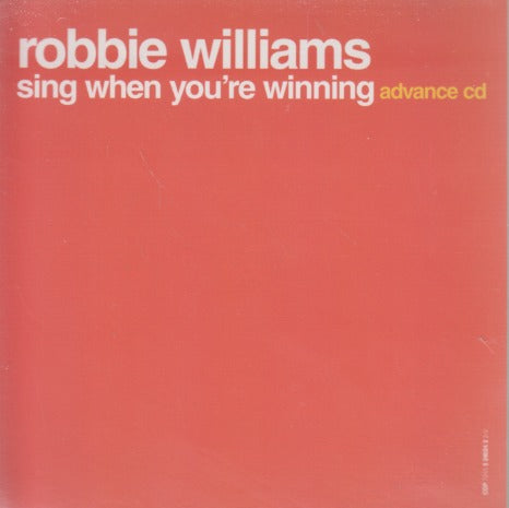 Robbie Williams: Sing When You're Winning 12-Track Advance Promo