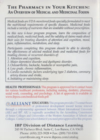 The Pharmacy In Your Kitchen: An Overview Of Medical And Medicinal Foods 4-Disc Set