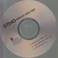 Sting: Brand New Day 3-Track Promo w/ Back Artwork