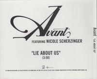 Avant: Lie About Us 1-Track Promo w/ Back Artwork