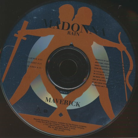 Madonna: Rain 3-Track Promo w/ Back Artwork
