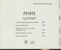 Prince: Letitgo 6-Track Promo w/ Back Artwork