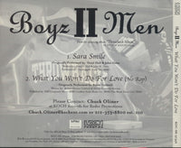 Boyz II Men: Sara Smile / What You Won't Do For Love 2-Track Promo w/ Back Artwork