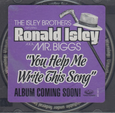 Ronald Isley: You Help Me Write This Song 3-Track Promo w/ Hype Sticker & Cracked Case