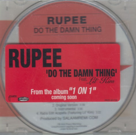 Rupee: Do The Damn Thing 4-Track w/ Hype Sticker