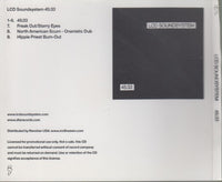 LCD Soundsystem: 45:33 4-Track Promo w/ Back Artwork