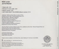 New Order: Jetstream 4-Track Promo