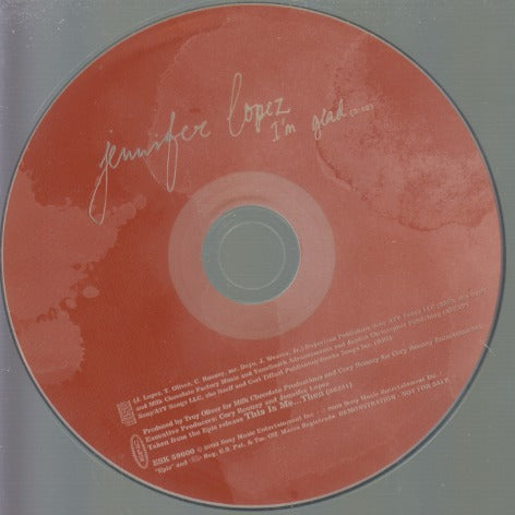 Jennifer Lopez: I'm Glad 1-Track Promo w/ No Artwork