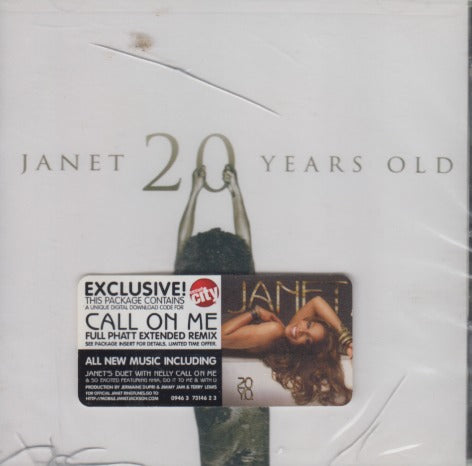 Janet Jackson: 20 Y.O. w/ Hype Sticker & Damaged Case