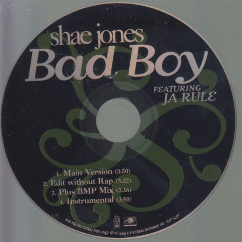 Shae Jones: Bad Boy 4-Track Promo w/ No Artwork