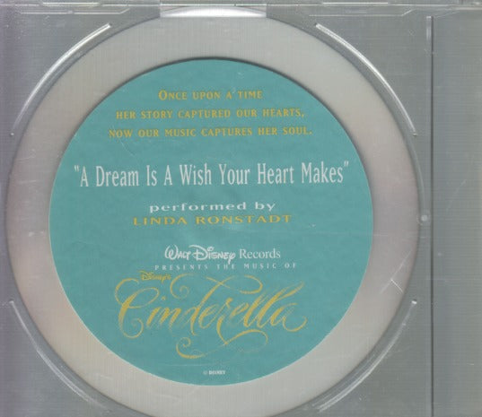 Linda Ronstadt: A Dream Is A Wish Your Heart Makes 2-Track Promo w/ Hype Sticker