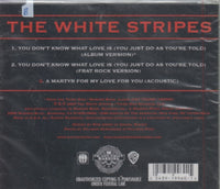 The White Stripes: You Don't Know What Love Is (You Just Do As You're Told) 3-Track Maxi-Single w/ Cracked Case & Saw Mark