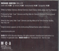 Richard Burton: Baller 4-Track Promo w/ Hype Sticker