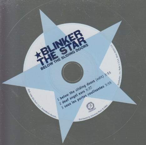 Blinker The Star: Below The Sliding Doors 3-Track Promo w/ Back Artwork