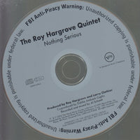 The Roy Hargrove Quintet: Nothing Serious 8-Track Promo w/ Back Artwork